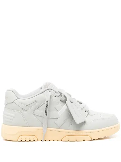 OFF-WHITE OUT OF OFFICE LEATHER SNEAKERS