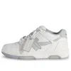 Off-white Out Of Office Calf Leather Sneakers In Gray