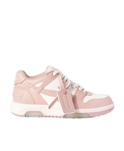 Off-white Off White Out Of Office Leather Sneakers In Animal Print