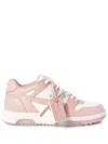 Off-white 30mm Out Of Office Leather Sneakers In Pink & Purple