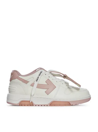 OFF-WHITE OUT OF OFFICE LEATHER SNEAKERS