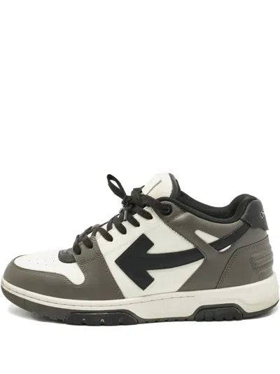 Pre-owned Off-white Out Of Office Leather Sneakers In White