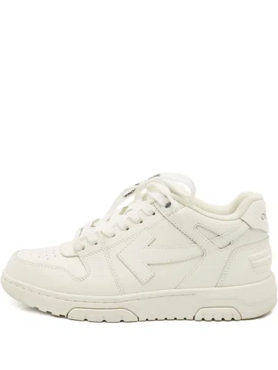 Pre-owned Off-white Out Of Office Leather Sneakers In White