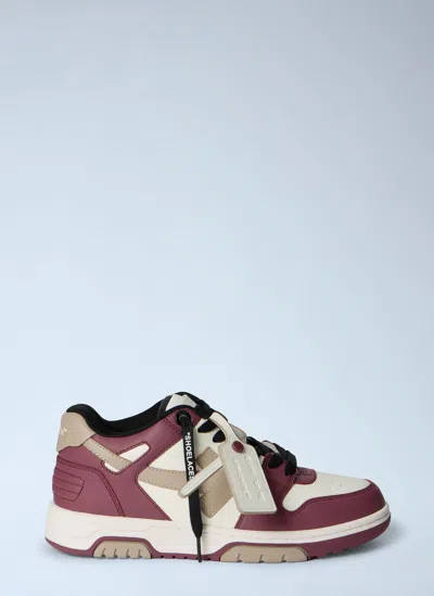 Off-white Out Of Office Leather Sneakers In Multi