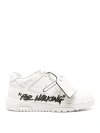 OFF-WHITE OUT OF OFFICE  LEATHER SNEAKERS