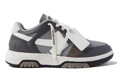 Pre-owned Off-white Out Of Office Low Mesh Dark Grey White In Dark Grey/white
