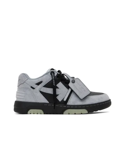 Off-white Light Gray/black Out Of Office Suede