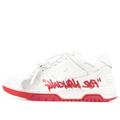 Off-white Out Of Office Low-top For Walking Sneaker 'red White' In Multi