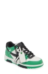 Off-white Out Of Office Leather Sneakers In Green Black