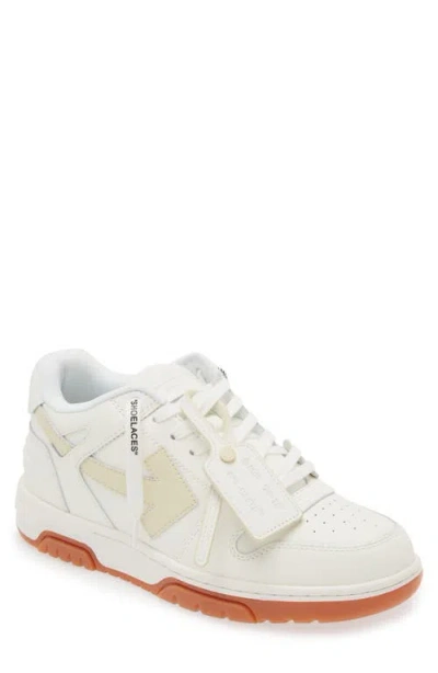 Off-white Out Of Office Panelled Leather Sneakers In White