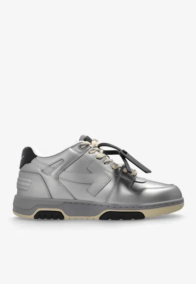 Off-white Out Of Office Low-top Sneakers In Silver