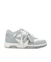 Off-white Off White Out Of Office Leather Sneakers In Gray