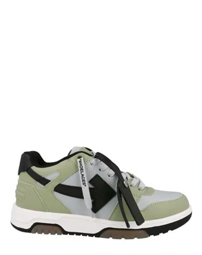 Off-white Out Of Office Low-top Sneakers Man Sneakers Multicolored Size 8 Calfskin, Polyester In Fantasy