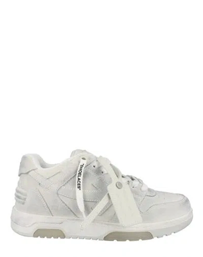 Off-white Out Of Office Low-top Sneakers Man Sneakers White Size 12 Calfskin, Polyester