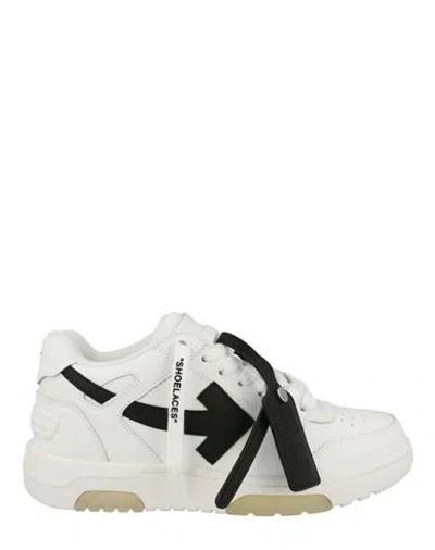 Off-white Out Of Office Low-top Sneakers Woman Sneakers Multicolored Size 8 Calfskin, Polyester In Fantasy