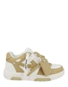 OFF-WHITE OFF-WHITE OUT OF OFFICE LOW-TOP SNEAKERS WOMAN SNEAKERS MULTICOLORED SIZE 7 CALFSKIN, POLYESTER