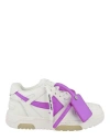 OFF-WHITE OFF-WHITE OUT OF OFFICE LOW-TOP SNEAKERS WOMAN SNEAKERS MULTICOLORED SIZE 8 CALFSKIN, POLYESTER