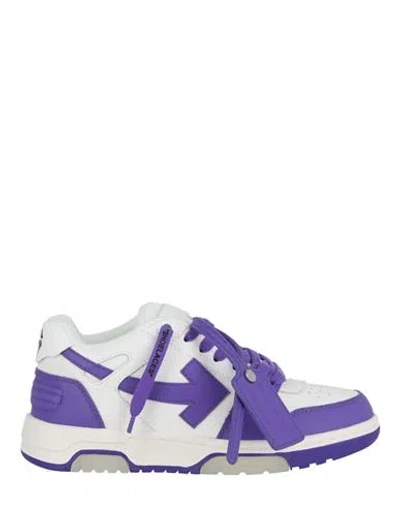 Off-white Out Of Office Low-top Sneakers In Purple