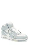 Off-white Out Of Office Mid Leather Sneaker In Gray