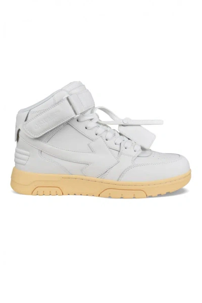 Off-white Off White Out Of Office Mid Sneakers In Gray