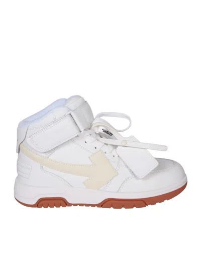 OFF-WHITE OUT OF OFFICE MID WHITE SNEAKERS
