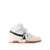 OFF-WHITE OUT OF OFFICE MID TOP SNEAKERS - LEATHER - WHITE/BLACK