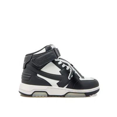 Off-white Off White Out Of Office Mid Top Sneakers In Black
