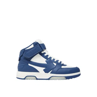 Off-white Off White Out Of Office Mid Top Sneakers In Blue