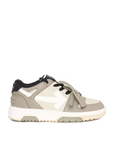 Off-white Kids' Out Of Office Olive Green - Light Brown