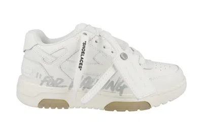 Pre-owned Off-white Out Of Office Ooo "for Walking" Low Tops White Grey (women's) In White/grey
