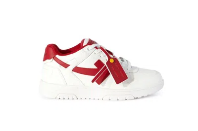 Pre-owned Off-white Out Of Office Ooo Low Tops 2024 Lunar New Year Red White In Red/white