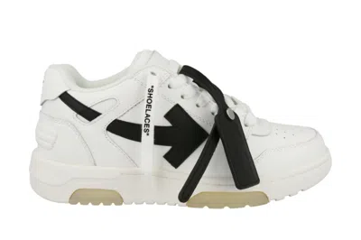 Pre-owned Off-white Out Of Office Ooo Low Tops White Black (women's) In White/black