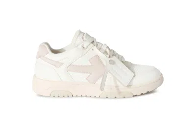 Pre-owned Off-white Out Of Office Ooo Low Tops White Lilac Purple (women's) In White/lilac Purple