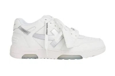 Pre-owned Off-white Out Of Office Ooo Low Tops White Silver In White/silver