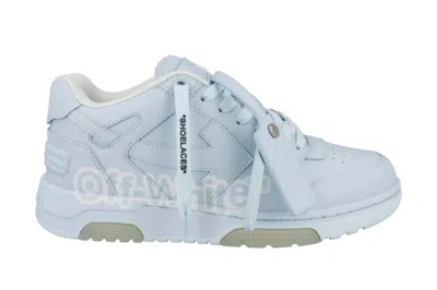 Pre-owned Off-white Out Of Office Ooo "" Low Tops Light Blue White In Light Blue/white