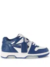 Off-white Sneakers Leather Perforated Detail In Blue