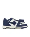 Off-white Sneakers Leather Perforated Detail In Blue