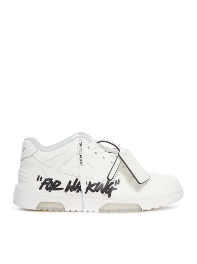 Off-white Out Of Office `ooo` Sneakers In Leather In White