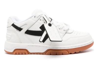 Pre-owned Off-white Out Of Office Ooo White Black Gum (women's) In White/black/gum