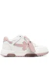 Off-white Off White Out Of Office Leather Sneakers In White Pink