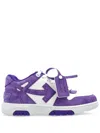 Off-white Out Of Office Leather Low-top Sneakers In 紫色