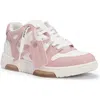 Off-white Off White Womens Out Of Office Ooo Sneakers In White/pink
