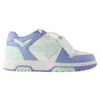 Off-white Out Of Office Sneakers - Off White - Leather - Blue In Blue