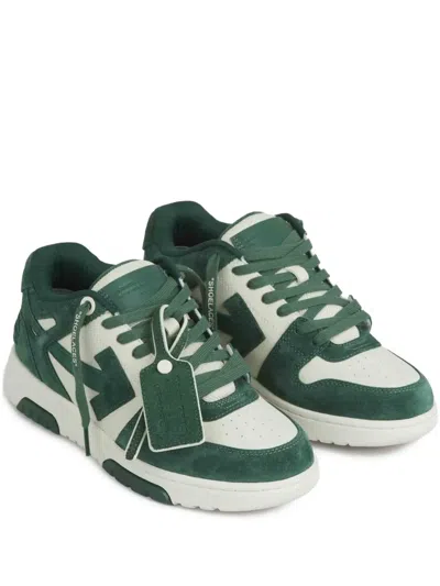 Off-white Out Of Office Sneakers In Green