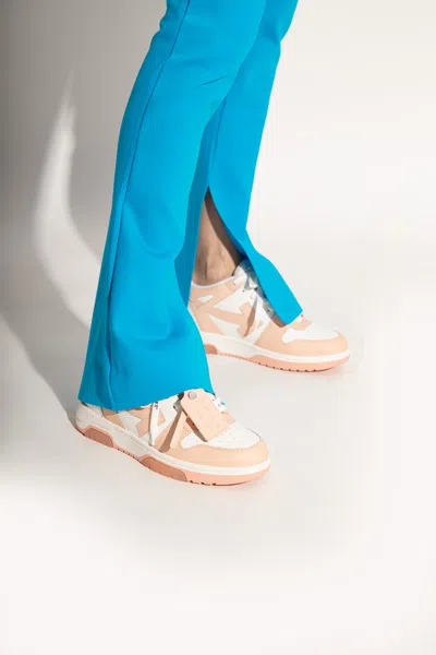 Off-white Off White Out Of Office Leather Sneakers In Animal Print