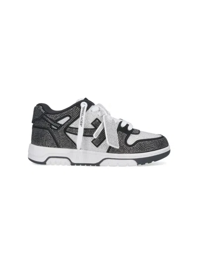 Off-white Low-top Black Sneakers With Modern Design And Durable Sole In Gray