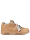 Off-white Lace-up Low-cut Casual Shoes In Braun