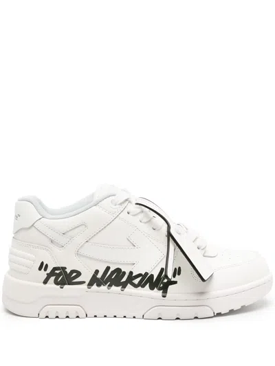 Off-white Out Of Office Sneakers For Walking In White