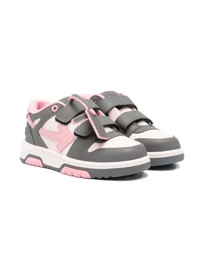 Off-white Kids' Ogia005f25lea001 3083|rose-pink In Gray