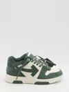 Off-white Green Out Of Office Sneakers In Green